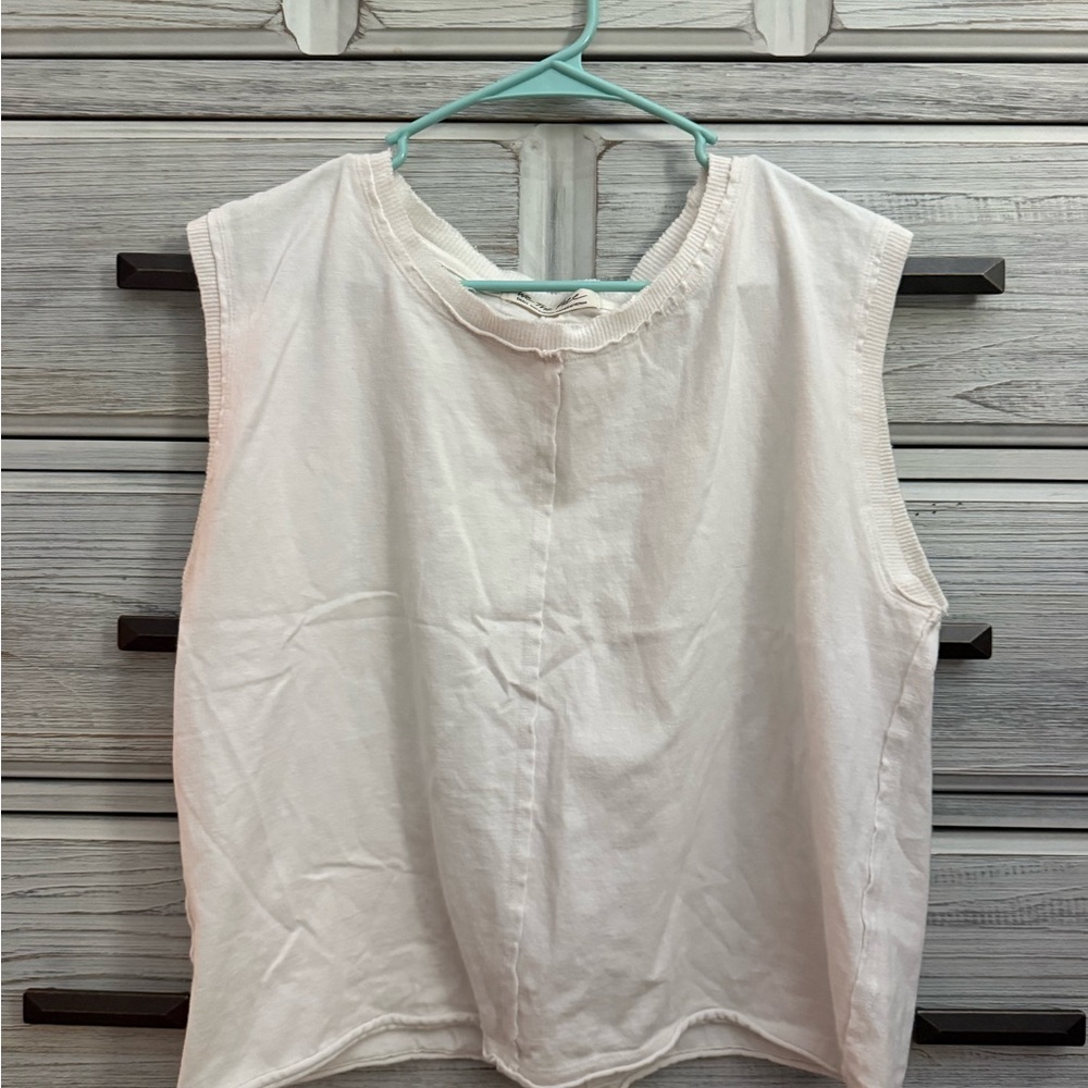 Free People Cream Tank top